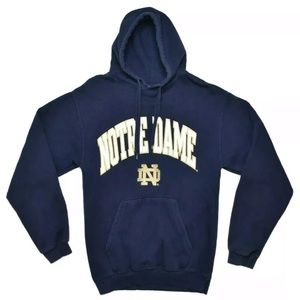 Navy Blue Norte Dame Fighting Irish Hoodie Size L